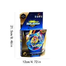 Bursting Spinning Top Toy With Pull String/Pull Ruler Launcher, 3 Pieces Set, Single Launcher Paired With Single "Bursting" Spinning Top Assembly Toy, Birthday Surprise Toy Gift - Multicolor - View 10