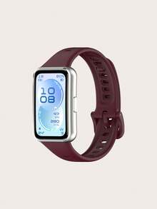1pc Unisex Plain Quick Release Smartband Silicone Strap Compatible With Huawei Band 11 / 11 Pro - Band 11 / 11 Pro - View 13