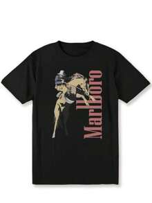 Vintage Marlborô Cowboy Far West T-Shirt, Marlborô T-Shirt, Country Music T-Shirt, Cowboy Killer T-Shirt, Bohemian T-Shirt, Cowboy Rodeo T-Shirt, Country Music T-Shirt, Men's Fashion Gift T-Shirt - Black - View 1