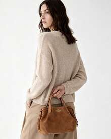 Kate Spade Bolsos de mano tipo cubo con asa superior para mujer de KS DUMPLING - Marrón - Ver 4