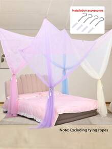 Mosquito Net, Outdoor Garden Mosquito Net, Yard Tent, Four-Door Mosquito Net, Palace Style Princess Mosquito Net, Bed Cover, Four-Door Suitable For 1.8m Bed, Suitable For Room Decoration, Suitable For Large Bed, Double Bed - Square Mosquito Net - View 13