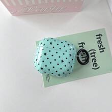 Premium 3-Farben einfarbiges Polka-Dot-Stern-Doppelschicht-IMD-Kopfhörerhülle im koreanischen Stil + Ringhalter kompatibel mit Apple Pro 3 Hülle/ Pro 2 Hülle/ Pro Hülle/ 4 Hülle/ 3 Hülle/ 2 Hülle/Modische Damen-Kopfhörerhülle/Minimalistische Kopfhörerhülle/Apple Kopfhörerhülle/Apple Kopfhörerhülle/Frühling Sommer Kopfhörerhülle/Geburtstagsgeschenk/Feiertagsgeschenk - Verschiedenfarbig - Übersicht 6