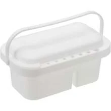 Brush Cleaner, Brush Storage Rack And Organizer Box, With Palette, Suitable For Acrylic, Watercolor And Water-Based Paints - White - View 7