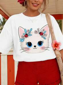 Women T-Shirts - White - View 1