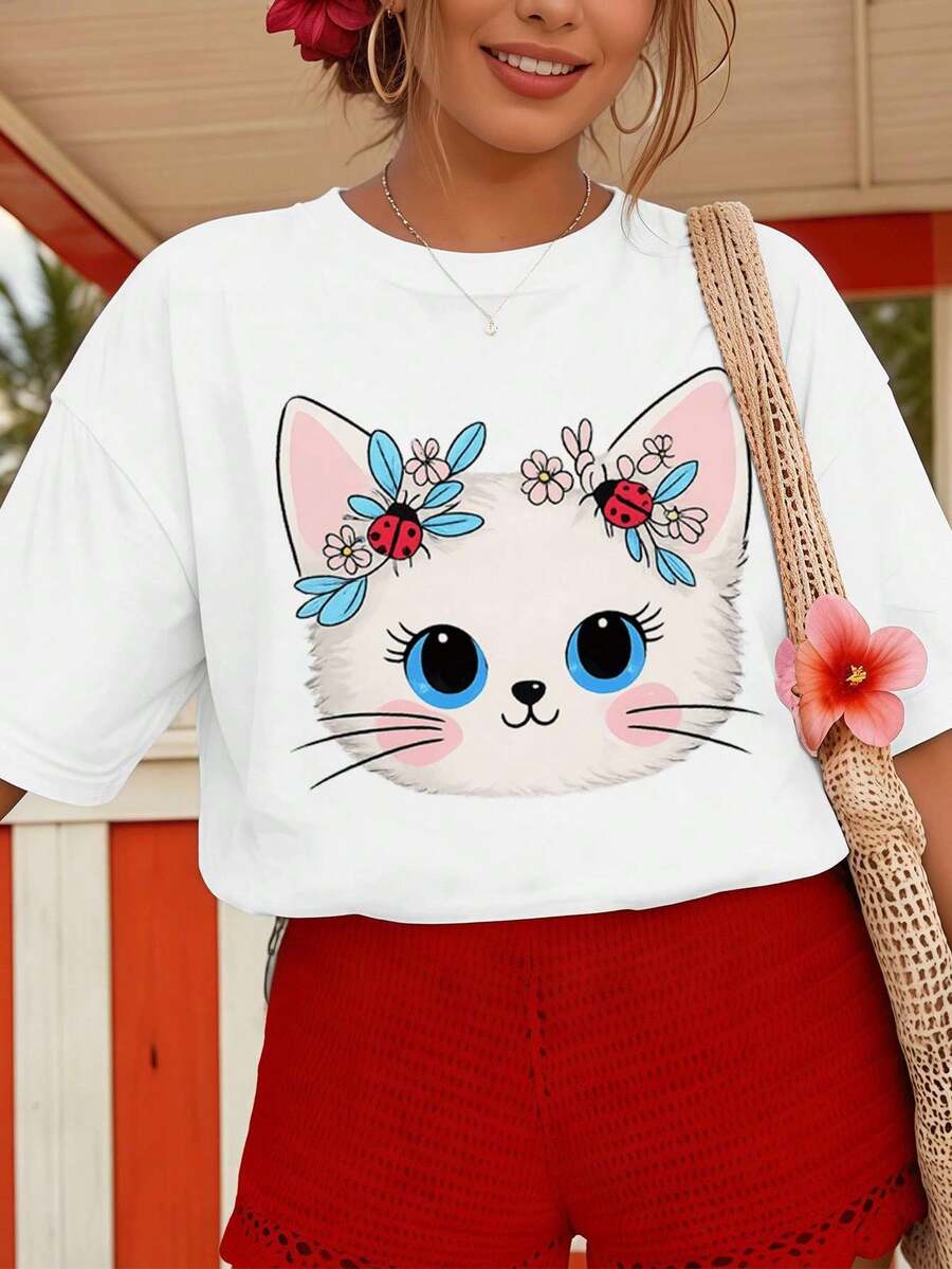 Women T-Shirts - White - View 1