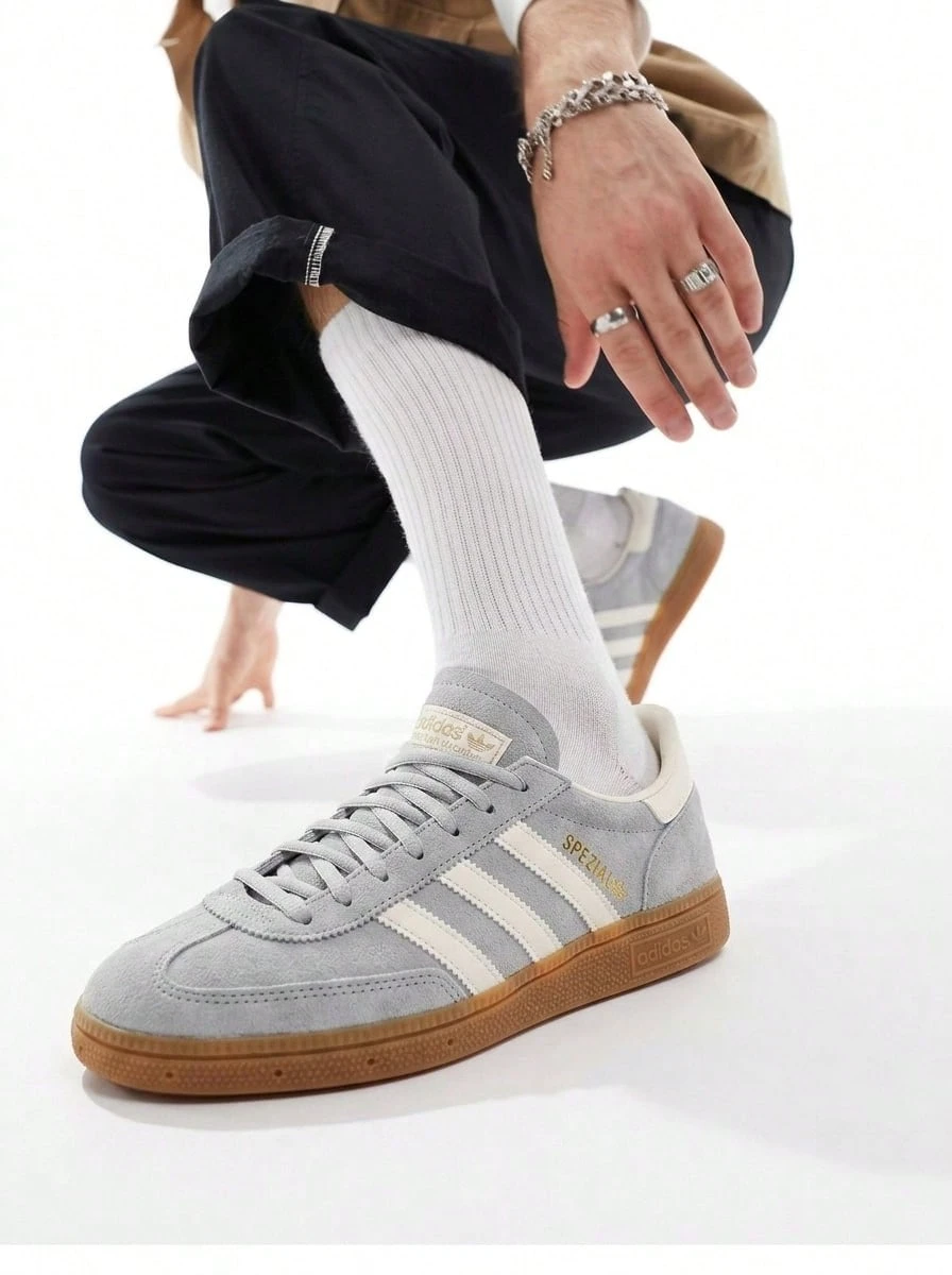 Handball Spezial Unisex Sneakers Grey Two / Cream White / Cloud White IF7086 - Grey Two / Cream White / Cloud White - View 1