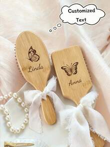 1 chiếc lược tùy chỉnh, lược chải tóc cá nhân hóa, lược gỡ rối tùy chỉnh, quà tặng phù dâu in tên tùy chỉnh, quà sinh nhật cho bé gái, lược chải tóc cho nữ, lược đệm khí, quà kỷ niệm, quà Valentine, quà sinh nhật, quà cưới, quà Ngày của Mẹ - Nhiều màu - Xem 3