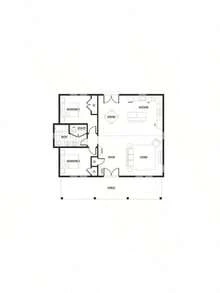 Planos de la casa de campo moderna (planos impresos) | "The Walnut Ranch" Planos de la casa de 2 dormitorios | Planos de la casa de un solo piso - 1 - Ver 3