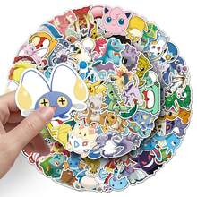 100pcs Pokemon Vinyl Cute Cartoon Dinosaur Stickers, Graffiti Decoration For Water Bottle, Car Cup, Computer, Guitar, Bike, Motorcycle, Skateboard, Helmet, Luggage, Diary, DIY Scrapbook Materials, Aesthetic Stickers Pack, Gift For Boys & Girls - Multicolor - View 7