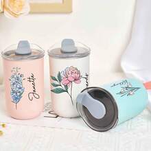 Ly giữ nhiệt bằng thép không gỉ cá nhân hóa, cốc cà phê du lịch cách nhiệt tùy chỉnh, cốc cà phê hoa sinh nhật, quà tặng tùy chỉnh cho phù dâu. - Nhiều màu - Xem 4