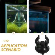8个吸盘支架，水族箱吸盘夹，用于固定软管、加热棒等配件 - 黑色的 - 查看 8