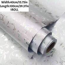 Wide Self Adhesive Aluminum Foil Kitchen Oil Proof Sticker, Waterproof Heat Resistant Backsplash Film For Sink, Countertop, Cabinet, Drawer & Kitchen Wall - Silver - View 16