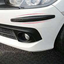 Bộ 2 miếng dán bảo vệ cản trước và sau xe hơi họa tiết sợi carbon. - A - Xem 1