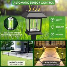 [Super Bright Solar Path Lights] Super Bright 12 Pack Outdoor Solar Path Lights - 20-120 Lumens, Large Solar Garden Lights For Yard, Walkway, Landscape Lighting,100mah. - Warm Light - View 7
