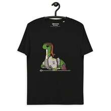 Camiseta Loba Nessie T1S1Hirt  de 220 g, de algodón suave, para hombre y mujer. Confeccionada con un tejido premium, duradero y agradable al tacto, es ideal para todo tipo de cuerpo y para uso diario. Prendas casuales, transpirables y ligeras, perfectas para combinar con conjuntos elegantes de otoño, ideales para el día a día, actividades al aire libre, viajes, vacaciones y fiestas temáticas durante todo el año. - Negro - Ver 1