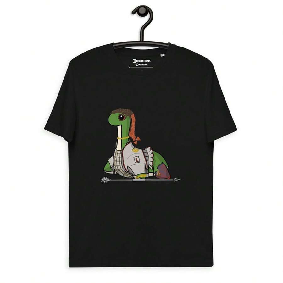 Camiseta Loba Nessie T1S1Hirt  de 220 g, de algodón suave, para hombre y mujer. Confeccionada con un tejido premium, duradero y agradable al tacto, es ideal para todo tipo de cuerpo y para uso diario. Prendas casuales, transpirables y ligeras, perfectas para combinar con conjuntos elegantes de otoño, ideales para el día a día, actividades al aire libre, viajes, vacaciones y fiestas temáticas durante todo el año. - Negro - Ver 1