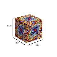 Cube Geometric Changeable Magnetic Magic Cube Anti Stress  Flip Puzzle Cube - 孔雀羽毛 - 查看 6