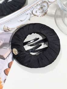 1pc Women's Fashion Flat Bun Hair Clip, Suitable For Daily Wear - Multicolor - View 15