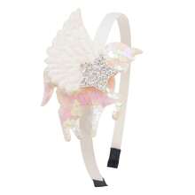 Diademas de unicornio a la moda para niñas, diademas de unicornio con lentejuelas y alas bonitas, aros para el pelo para niños, accesorios para el cabello para niñas - 1 - Ver 16