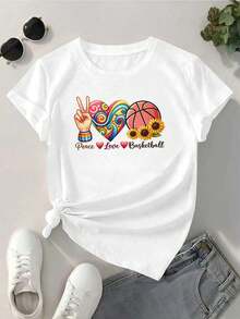 Dam-T-shirts - Vitt - Visa 2