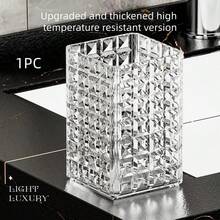 1/2/4pcs Minimalist Transparent Rectangular Multi-Compartment Large Capacity Cosmetic Storage Box, Suitable For Bathroom, Bedroom, Dorm And Office, Mother's Day Gift - Multicolor - View 13