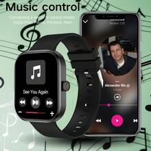 1 pieza Reloj inteligente táctil de pantalla completa para hombres y mujeres, con función de llamada, conteo de pasos, seguimiento de calorías, múltiples modos deportivos, seguimiento de distancia, recordatorio de llamadas entrantes y sedentarismo, reloj inteligente multifuncional, conexión inalámbrica compatible con teléfonos Android - Ver 6