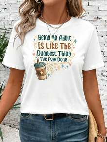Dam-T-shirts - Vitt - Visa 1