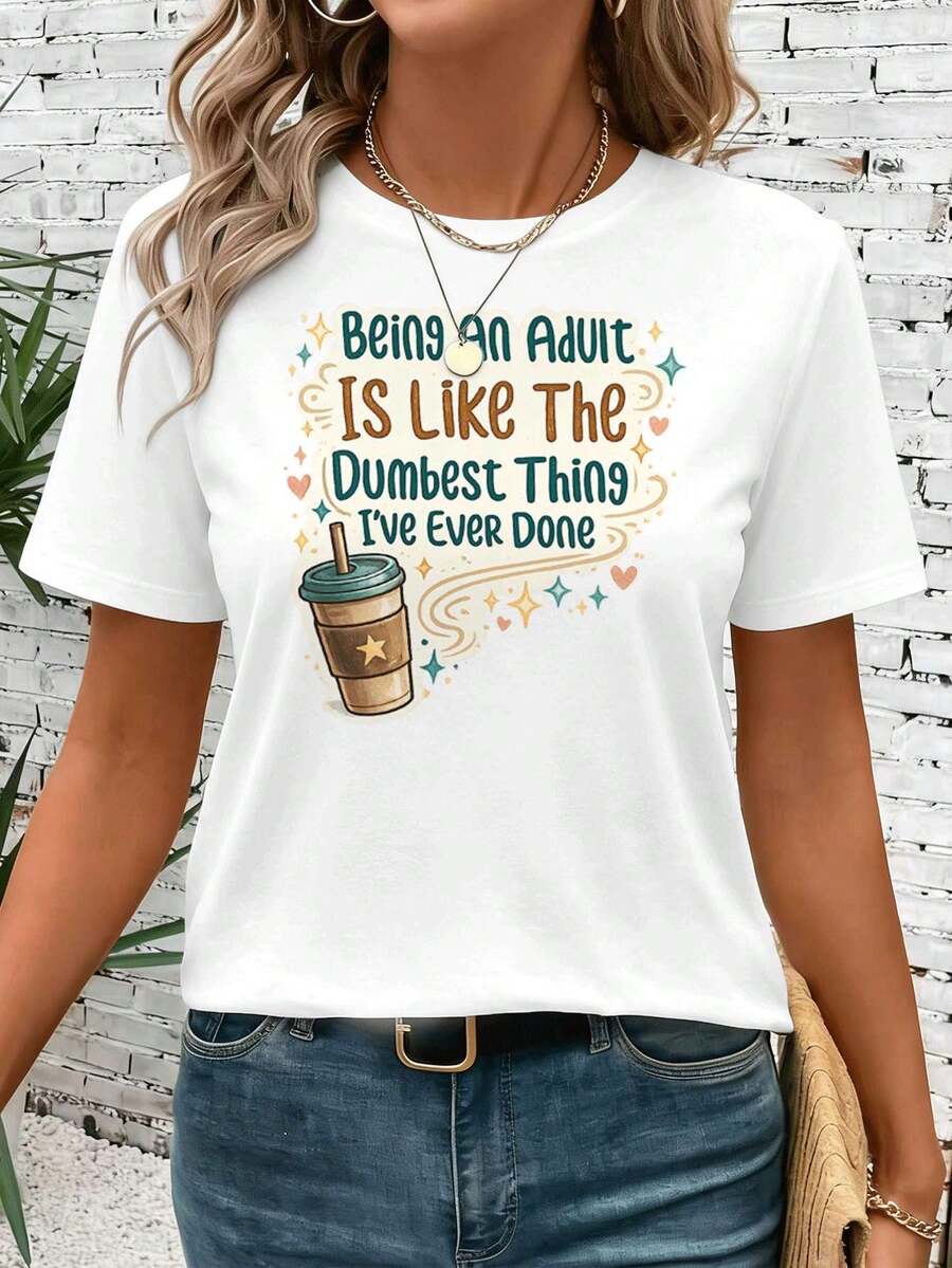 Dam-T-shirts - Vitt - Visa 1