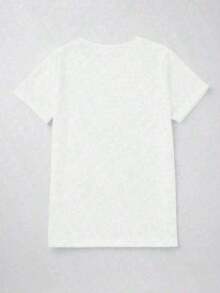 GiftGift1pcsCamiseta de manga corta con cuello redondo informal para mujer de talla grande, camiseta única, camiseta de concientización sobre el autismo, para profesores de autismo, camiseta de alta calidad con diseño de huevo, camiseta de color vibrante y cómoda, tela suave de verano, ropa de mujer para Pascua, ropa de mujer para Pascua suave. - Blanco - Ver 3