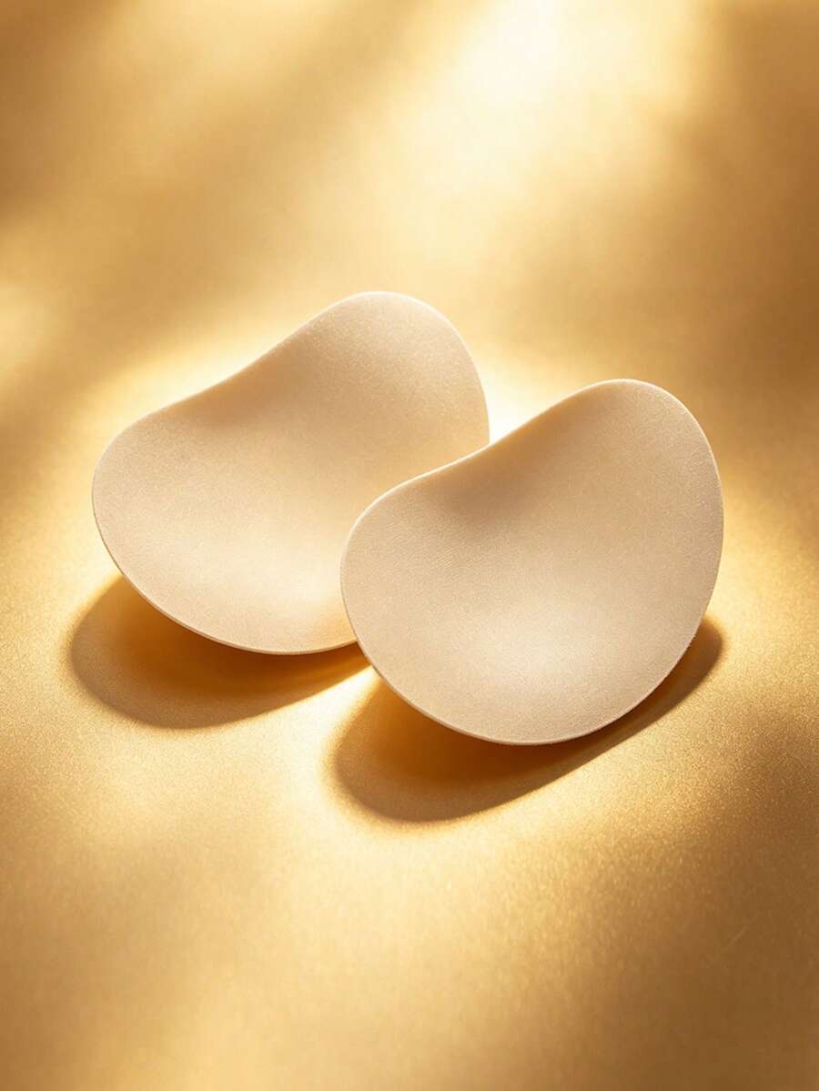 2pcs Soft & Breathable Adhesive Bra Lift Pads, Comfortable Padded Inserts To Enhance Cleavage, Suitable For Sports, Yoga, Parties, Backless Dresses, Swimwear - Multicolor - View 1