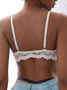 Women's Front Closure Lift-Up Bra - Anti-Sagging Sexy - Shaping Comfortable - White - View 8