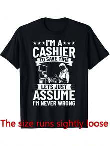 Camiseta unisex para cajeros, cajeros bancarios y controladores de efectivo - Estilo de mujer disponible - Negro - Ver 2