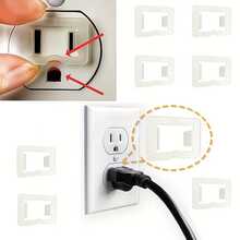 Bộ 12 miếng ổn định ổ cắm - Giúp cố định các ổ cắm bị lỏng để tránh bị ngắt kết nối, được làm bằng chất liệu nhựa. - A - Xem 3