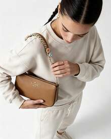 Kate Spade Bolso de hombro pequeño estilo hobo de la serie KS GEMINI para mujer. - Marrón - Ver 4