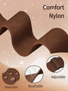 Huastonband Compatible With Apple Watch Band For Women 38/40/41/S10/11-42mm, 42/44/45/46/49mm Brown Nylon Band Comfortable And Breathable, Suitable For Apple Watch Band Women's SE/S10/S11/S9/S8/S7/S6/S5/S4/S3 Summer Sports Yoga Fitness Wear, Smart Watch Accessories Band, Men's Accessories Women's Accessories Beach Travel Graduation Season Student Gift, - Brown - View 4