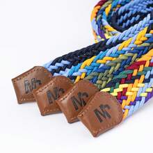 Unisex Multicolor Woven Waist Belt, Assorted Color Options Stylish Braided Strap As Wardrobe Essential Everyday Outfit Matching, Durable Well-Crafted Woven Construction Delivers Long-Lasting Wear And Stable Shaping, Classic Y2K Inspired Design Fits Seamlessly With Shorts, Trousers And Casual Daily Attire, Flexible Comfortable Fit Suits Different Body Shapes And Dressing Styles, Sleek Casual Elevates Simple Outfits With Layered Fashion Sense, Lightweight Easy-To-Match Design Daily Leisure, Casual Outings And Routine Styling, Timeless Wardrobe Accessory With Retro Vibe, Delicate Practical Choice Holiday Occasions, Thoughtful Present Sharing With Friends And Heartfelt Mother'S Day Gifting - Seven Colors - View 7