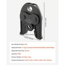 Pinze - Forma a V da 22 mm - Visualizzare 7