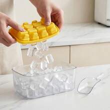 1/2/3pcs 8 Grids Plastic Ice Mold With Lid, Reusable Fruit & Beverage Ice Tray, Beer Refrigeration Tool, Suitable For Refrigerator Ice Maker In Kitchen, Restaurant,Bar - Multicolor - View 6