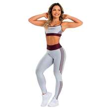 Top Feminino Academia Blackout Alta Sustentação Forro Duplo Zero Transparência GLORIOSA - LAONEFIT - Multicolorido - Visão 4