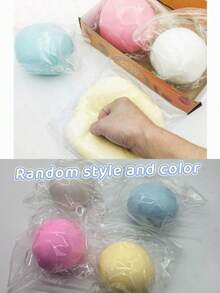 1pc/10cm Extra Large Soft & Stretchy Cheese Mochi Squishy Ball, Stress Relief Sensory Toy, Portable Anxiety Calming Fidget Toy, Popular Relaxation Toy - One Size Random - View 8