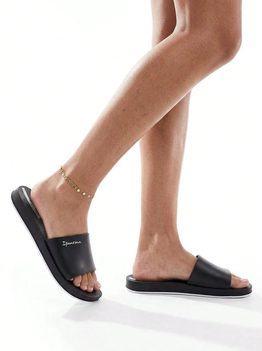Flip Flops Slide Unisex IP82832 AJ332 Black - Black/black/white - View 1