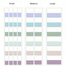 60/120/240 piezas de notas adhesivas de colores para cuadernos, organización de archivos, planificadores, pegatinas y otros escenarios de oficina y estudio - Varios estilos - Ver 4