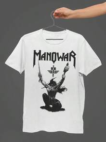 Camiseta Lwf Rock Metal Manowar R2 - Blanco - Ver 7