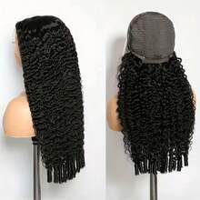 34 Inch Burmese Curly Wig Human Hair 250% Density Human Hair Wig 13x4 HD Lace Front Wigs Human Hair For Women Curly Human Hair Wig Natural Color - Natural Black - 查看 5