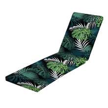 1pc Tropical Leaf Print Milk Silk Beach Chair Cover, Removable & Washable Elastic Beach Chair Slipcover, Protective Cover For Pool, Beach - Multicolor - View 8