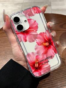 粉色芙蓉花印花透明手机壳，兼容 13/15/16/17 Pro/17/14/17/15 Pro/15 Plus/15 Pro Max/7 Plus/8 Plus/X/Xs Max/Xr/11 Pro/12 Pro/13 Pro/14 Pro/12 Mini/13 Mini/11 Pro Max/12 Pro Max/13 Pro Max/14 Pro Max/14 Plus/17 Pro Max/17 Air/6/6s Plus/7/8/16 Pro/16 Plus/16 Pro Max/SE2/17 Pro Max 和三星手机Galaxy/A54/A14/A12/A13/A15/A32/A33/A24/A52S/S20/S21/S22/S23/S24/S23Plus/S24ultra/S25/A15/A33/A23/A07/A17/S26/A56/A57 - 彩色 - 查看 2