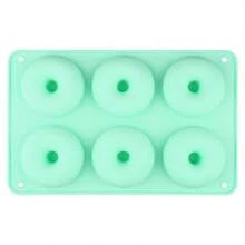 6-Cavity Silicone Mini Donut Cake Mold, Non-Stick Silicone Baking Mold Suitable For Making Donuts, Jelly, Cupcakes - 彩色 - 查看 15