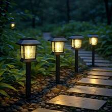 [Super Bright Solar Path Lights] Super Bright 12 Pack Outdoor Solar Path Lights - 20-120 Lumens, Large Solar Garden Lights For Yard, Walkway, Landscape Lighting,100mah. - Warm Light - View 13