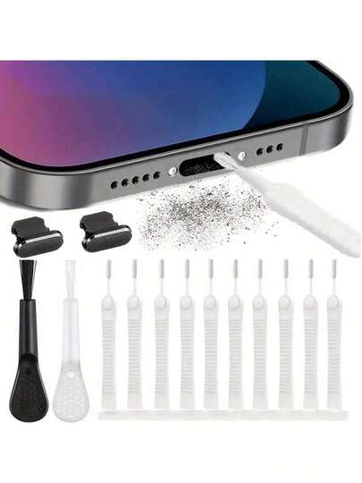 10 فرشاة تنظيف صغيرة، مناسبة لتنظيف المسام والثقوب في الهواتف، تمنع انسداد ثقوب رأس الحمام، فرشاة للفتحات، فرشاة للشقوق، فرشاة تنظيف متعددة الوظائف، فرشاة للغبار، فرشاة للزوايا، مستلزمات تنظيف، أدوات تنظيف