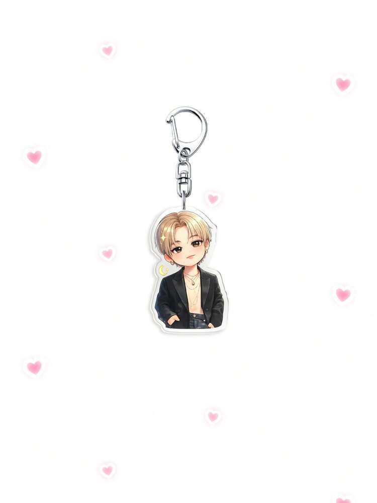 Bộ 6 móc khóa acrylic chủ đề hoạt hình trở lại/móc khóa album Arirang tình bạn: Bao gồm mặt dây chuyền hình nhân vật, quà tặng cho người hâm mộ. Thích hợp làm quà tặng cho bạn trai, bạn gái, quà lưu niệm tiệc tùng, và phụ kiện túi xách cho ARMY. - Nhiều màu - Xem 7